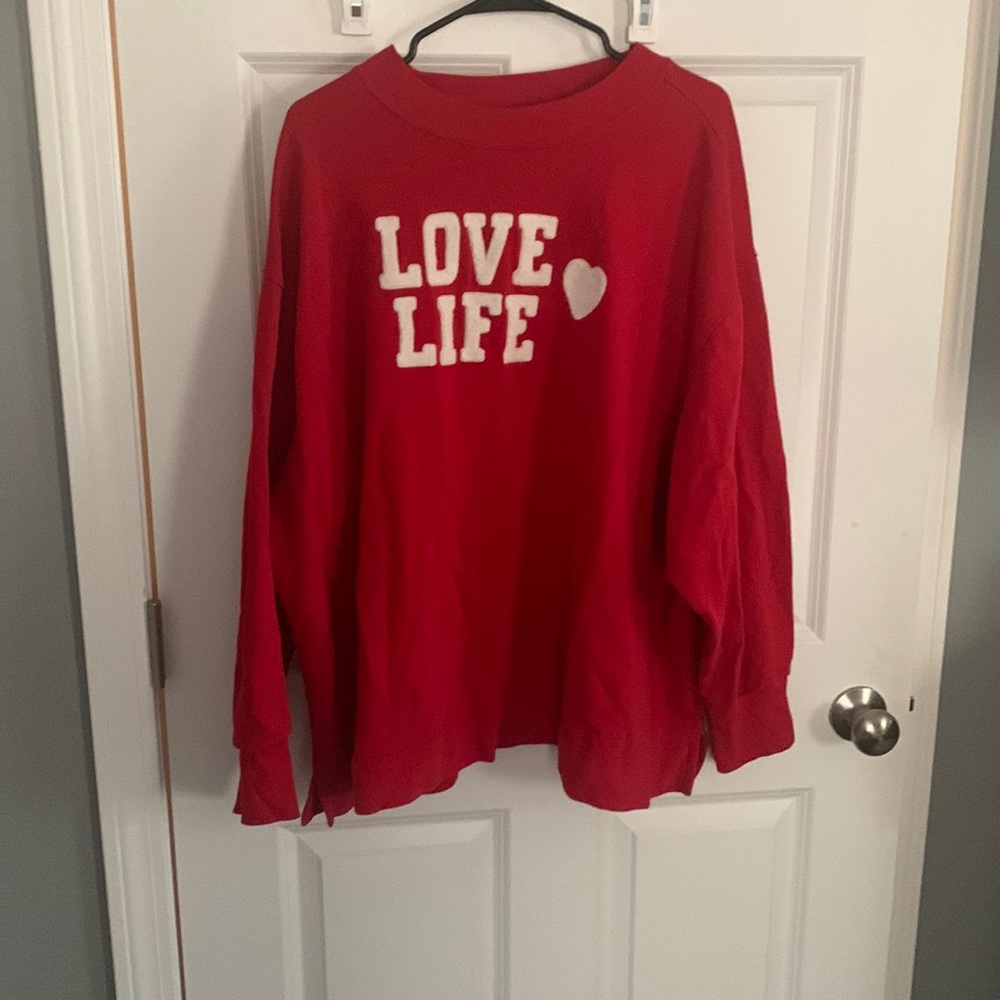Old Navy “love life” 4x plus size Womens sweatshirt